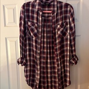 Express Oversized Flannel Shirt